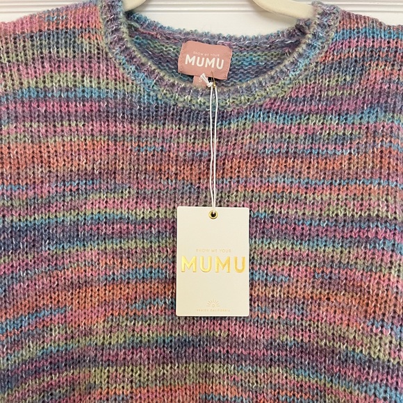 Show Me Your Mumu Pismo Sweater – Oversized Chunky Stripe Knit Top
